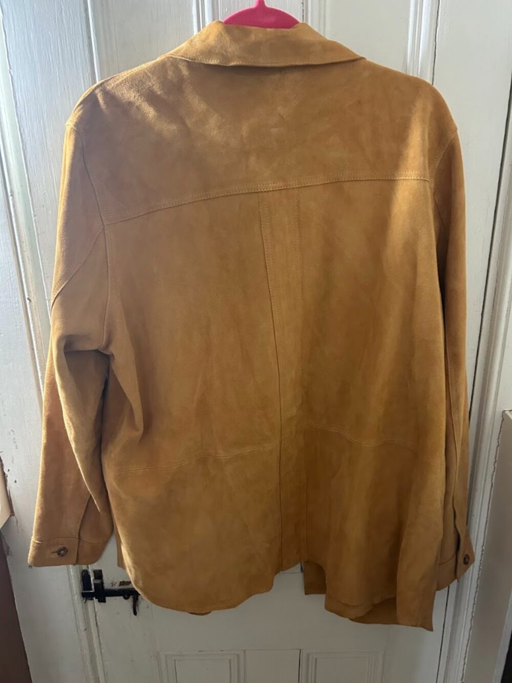 Sezane Will Jacket in Mustard Suede size XL - Picture 4 of 4